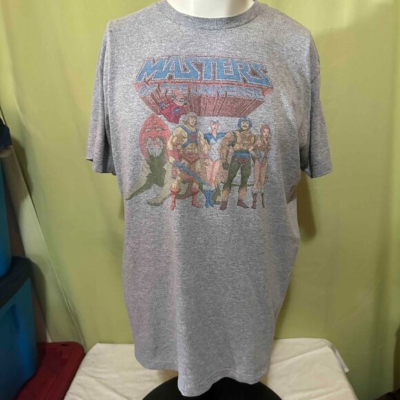 Masters of the Universe He-Man Skeletor Teela Men's Gray T Shirt Size Large Cott - Picture 1 of 3
